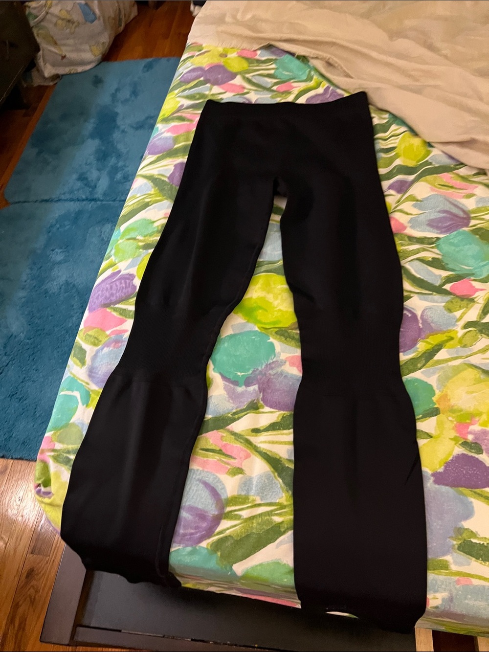 Electric Yoga Black Ribbed High-Waist Leggings